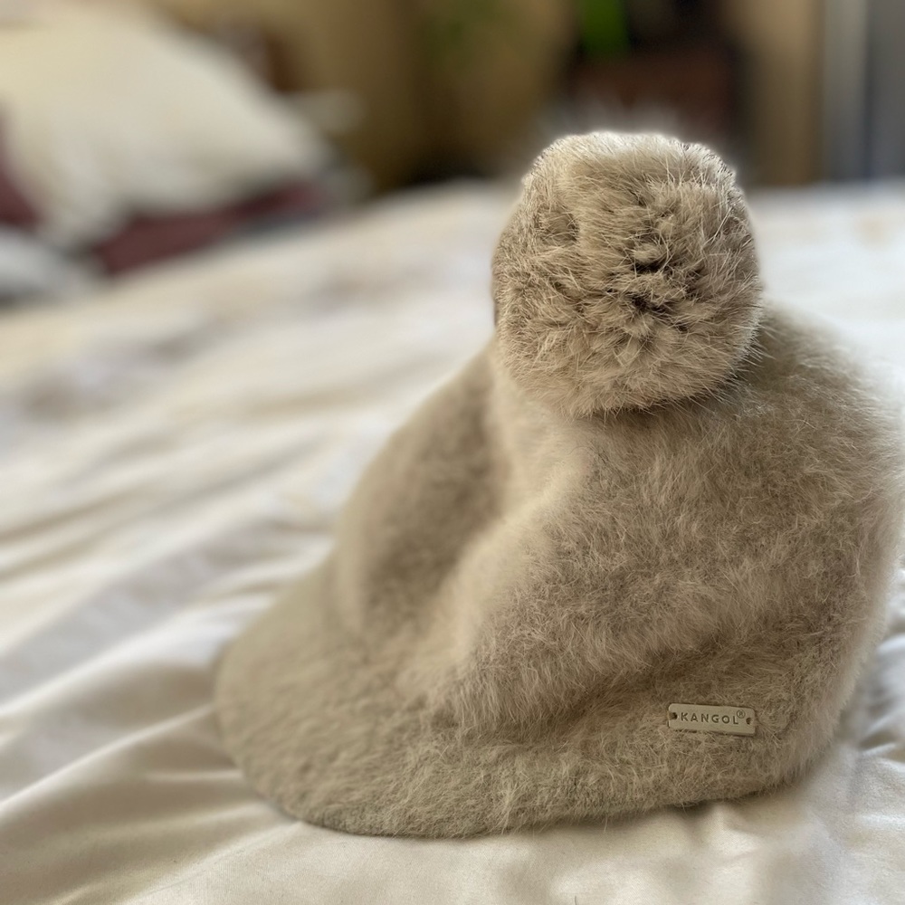 Kangol Angora cap with Pom